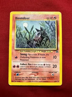 Pokemon TCG Houndour Neo Discovery 24/75 Regular Unlimited Rare - Image 1