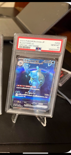 BLASTOISE EX 202/165 PSA 10 Gem Mint POKEMON 151 2023 JAPANESE SPECIAL ART RARE - Image 1