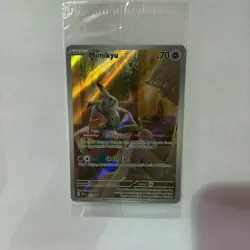 Pokemon Mimikyu SVP 075 Paldean Fates Full Art Holo Black Star Promo - Image 1