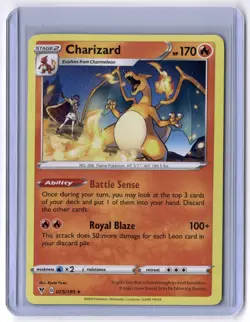 Charizard 025/185 Rare Normal NM Pokemon SWSH04: Vivid Voltage - Image 1