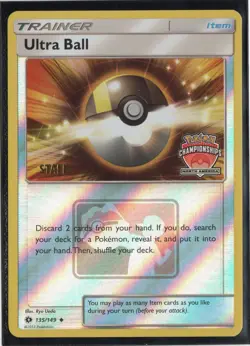 Pokemon Ultra Ball 135/149 North America Championships STAFF Promo Holofoil NM!! - Image 1