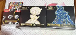 Pokemon Mega Evolution Lot - Pokemon Center ETBs, Enhanced Booster Box + Bundle - Image 1