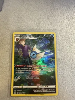 Pokemon Vaporeon TCG TG02/TG30 Brilliant Stars Trainer Gallery Ultra Rare Holo - Image 1