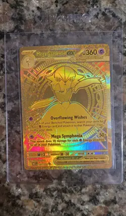 Pokemon Mega Evolution, Mega Gardevoir Ex 187/132 GOLD, NM Pack Fresh - Image 1