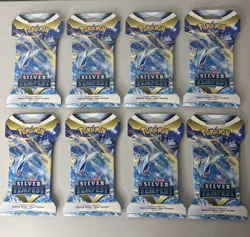 Pokemon Sword and Shield Silver Tempest Booster 8 Packs - Image 1