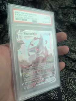 Pokemon Espeon VMAX TCG Secret Rare Alt Art 270/264 Fusion Strike 2021 PSA 10 - Image 3