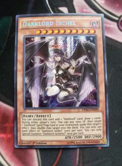 Yu-Gi-Oh! Darklord Ixchel - Secret Rare DESO-EN030 Near-Mint 1st Edition - Image 1
