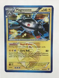 Pokemon TCG Magnezone 46/135 Holo Rare Card Black White: Plasma Storm 2012 - Image 2