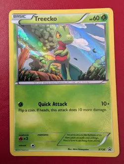 Treecko XY36 Holo Promo Pokemon Card Excellent Condition - Image 1