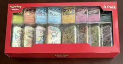 Pokemon TCG Prismatic Evolutions Costco 8 Mini-Tin Bundle w/ Promo Cards - Image 1
