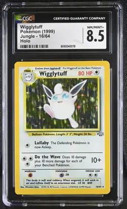 CGC 8.5 Wigglytuff 1999 Jungle 16/64 Holo Pokemon Card - Image 1