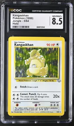 CGC 8.5 Kangaskhan 1999 Jungle 5/64 Holo Pokemon Card - Image 1