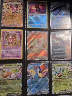Pokemon TCG Binder Collection Over All cards shown in photos half binder full - Image 1