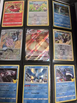 Pokemon TCG Binder Collection Over All cards shown in photos half binder full - Image 3