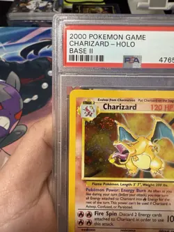 2000 Pokemon Base 2 # 4 Charizard Holo PSA 9 Card MINT! Trusted Seller Free Ship - Image 4