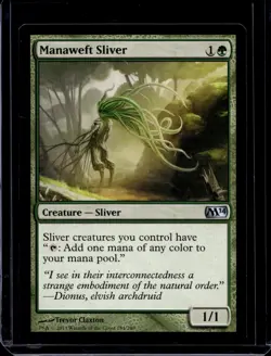 Manaweft Sliver Magic 2014 / M14 NM Green Uncommon MAGIC MTG CARD - Image 1