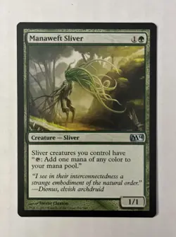 Manaweft Sliver - Magic The Gathering - Higher Grade Near Mint Range Card - Image 1