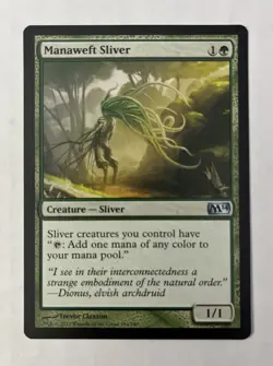 Manaweft Sliver - Magic The Gathering - Higher Grade Near Mint Range Card - Image 1