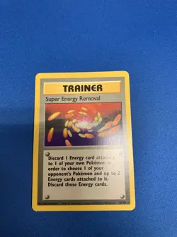 Pokemon Card - Super Energy Removal Base Set 79/102 Rare MP - Image 1