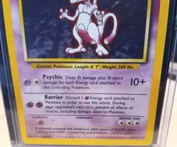 Vintage Pokemon Card: TCG Base Set Holo: Mewtwo 10/102 Good condition. - Image 3