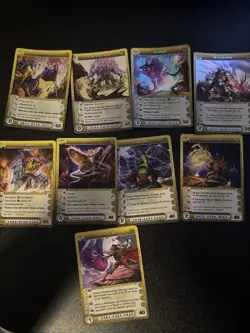 Chaotic TCG Mipedian Warbeast and Conjuror 9 Card Lot - Image 1