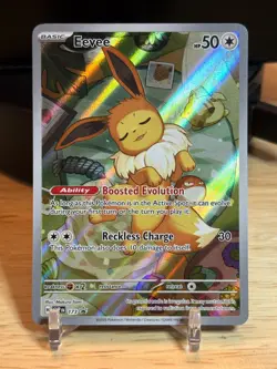 Pokemon Card TCG - Eevee SVP 173 Scarlet & Violet Black Star Promo Mint - Image 1