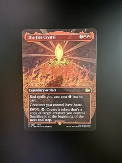 MTG Final Fantasy English The Fire Crystal Borderless 0337 Non-Foil - Image 1