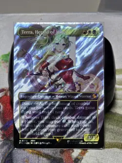Terra, Herald of Hope (Borderless) (Surge Foil) Commander: Final Fantasy Foil - Image 1