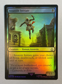 MTG - Assassin Initiate - FOIL - Assassin's Creed - Image 1