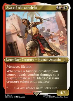 Aya of Alexandria Foil Etched - Assassin'S Creed MTG-NM - Image 1