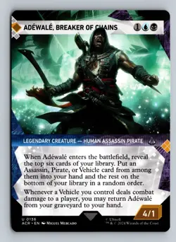 Adewale, Breaker of Chains (Foil) - ACR #136 Uncommon - NM Assassin's Creed - Image 2