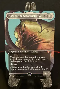 Kozilek the Great Distortion - Borderless - CMM #668 Mythic NM MTG Commander - Image 1