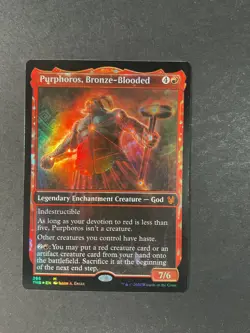 Purphoros, Bronze-Blooded - Showcase Foil - Theros Beyond Death - Magic - MTG - Image 1