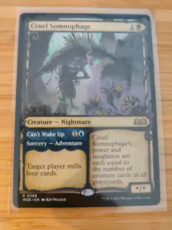 MTG Cruel Somnophage (Showcase) 0286 Wilds of Eldraine M/NM Free UK P&P - Image 1