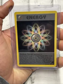 Rainbow Energy 80/82 Team Rocket Set Pokemon TCG WOTC VINTAGE 2000 MP Nintendo - Image 1
