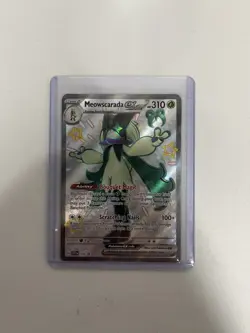 Pokemon TCG Meowscarada EX SVP076 SVP077 SVP 078 Promo Set Paldean Fates NM - Image 2