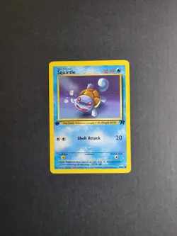 Squirtle 68/82 Pokemon TCG Team Rocket 1st Edition Regular Common MP - Image 2