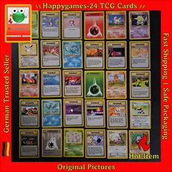 30x WOTC Poor Pokemon Karten Sammlung gemischt div. Set TCG non Holo /BF - Image 1