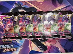 Pokemon TCG Fusion Strike Sleeved Booster Pack 10 Packs Factory Sealed - Image 1