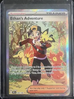 Ethan's Adventure Special Illustration Rare 236/182 Pokemon Destined Rivals NM - Image 1