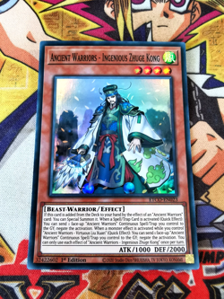 Ancient Warriors - Ingenious Zhuge Kong etco-en023 (NM+) Super Rare Yu-Gi-Oh! - Image 1
