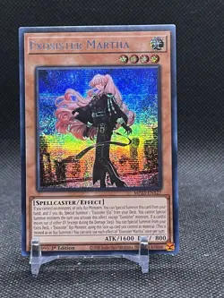YU-GI-OH ~ Exosister Martha MP23-EN127 Prismatic Secret Rare 1st Ed - Image 1