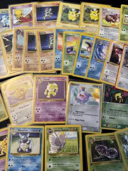 Vintage Pokemon Card Lot 3 Rares 2 Staled Reverse Holos 32 Total - Image 2