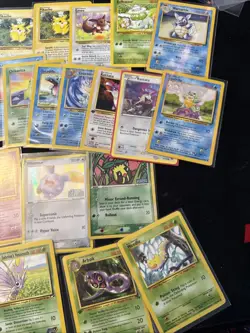 Vintage Pokemon Card Lot 3 Rares 2 Staled Reverse Holos 32 Total - Image 3