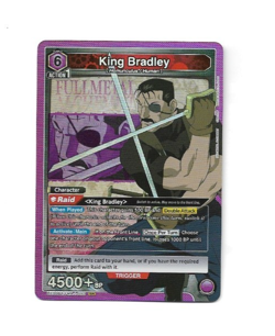 Union Arena Full Metal Alchemist King Bradley UE09BT/FMA-1-093 SR Foil Card NM - Image 1