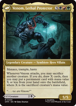 Eddie Brock / Venom, Lethal Protector FOIL Marvel's Spider-Man NM CARD ABUGames - Image 2