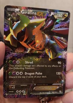 LP Giratina EX 92/124 Dragons Exalted Pokemon Card 2012 - Image 1