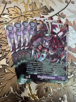 Digimon Card Game Playset Megidramon EX3-064 R Draconic Roar - Image 1