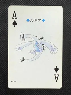 Pokemon Lugia Ace of Clubs 249 Silver Deck Lugia Playing Card Poker Nintendo - Image 1