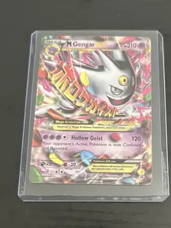 M Gengar-EX MEGA (XY166) - XY Black Star Promos, Holo Rare Pokemon Card - Image 1